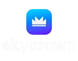 skycrown white logo